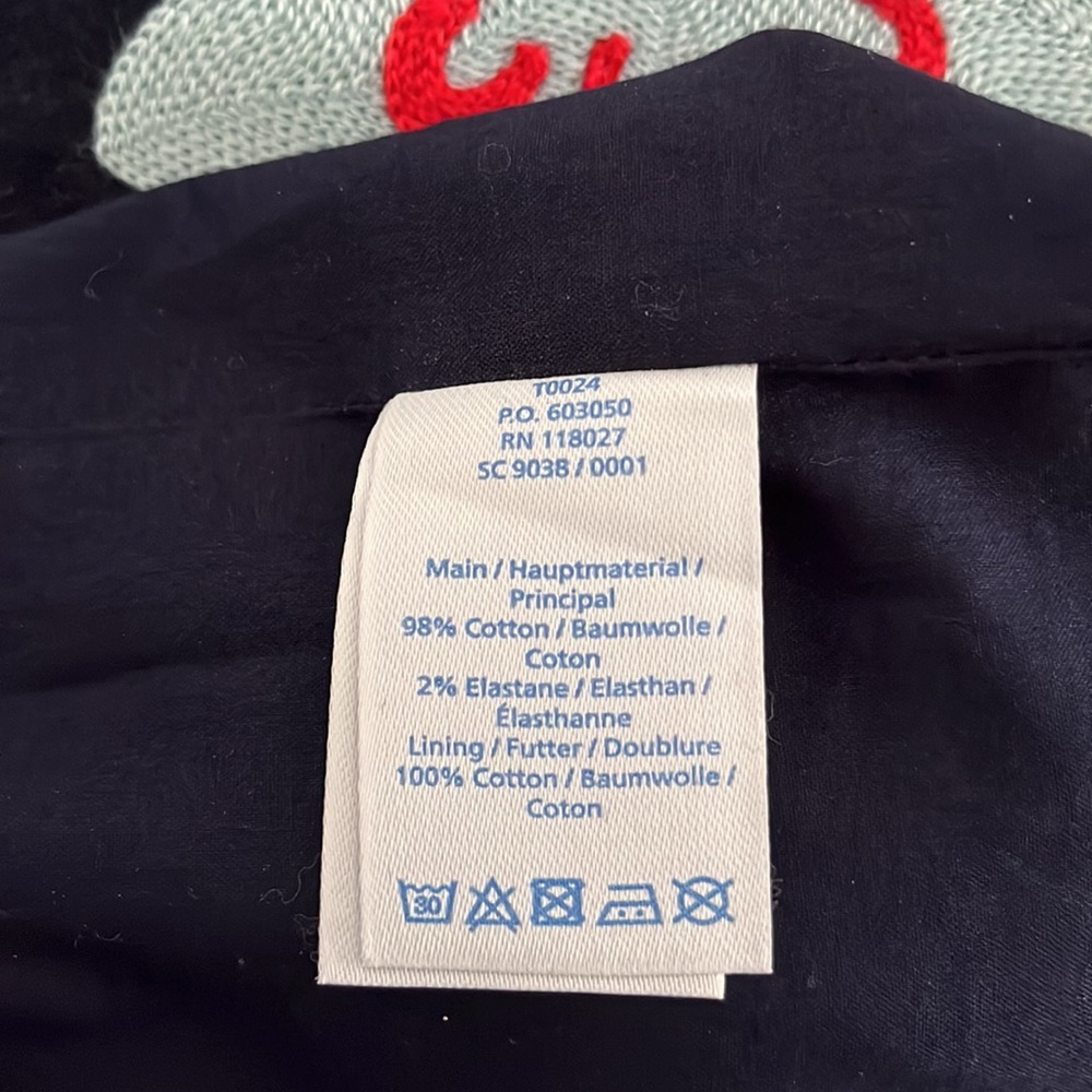Boden | The Fun Embroidered skirt. A-line. Navy floral. US size 12 - Picture 7 of 7